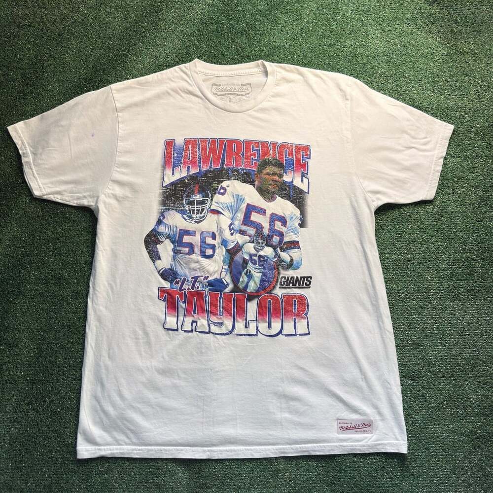 *RARE* Vintage Mitchell & Ness Lawrence Taylor L.T. New York Giants NFL Graphic